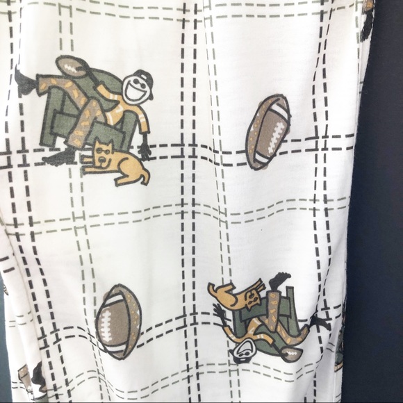 LIFE IS GOOD 🎉🎉 HP 🎉🎉 FOOTBALL 🏈 Pajama PJ PANTS Sleep Size 5/6 NWT - Picture 3 of 4